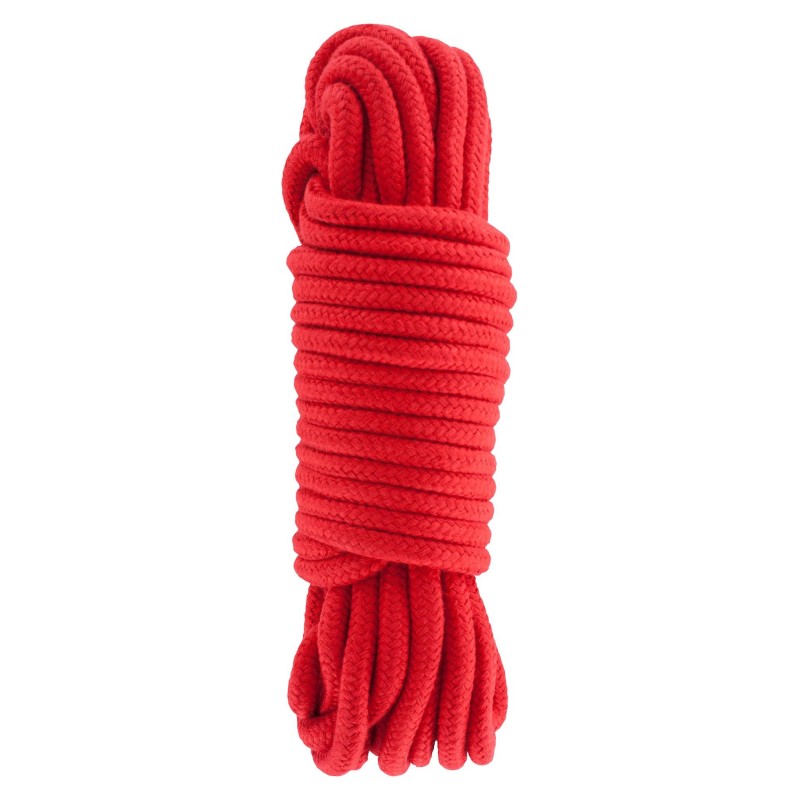 Wiązania-BONDAGE ROPE 10 METER RED